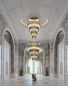 Empire XL Chandelier in a Palatial Interior