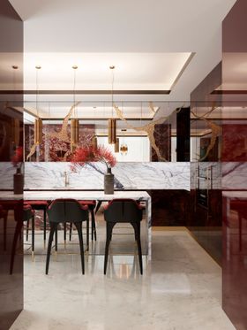Ruby Royal Penthouse in Istanbul | Modern Kitchen