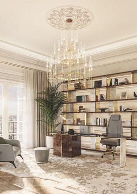 La Vue Eiffel Penthouse | Office Decor