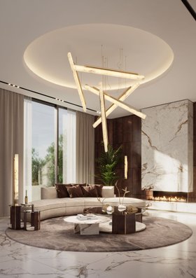 Living Room with the Skyline Suspension