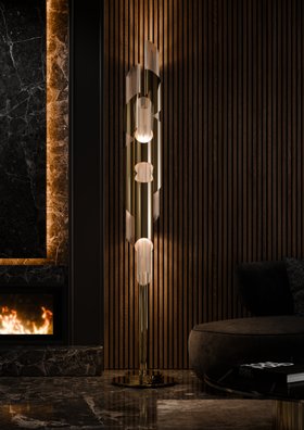 Draycott Floor Lamp in a Moodier Aesthetic