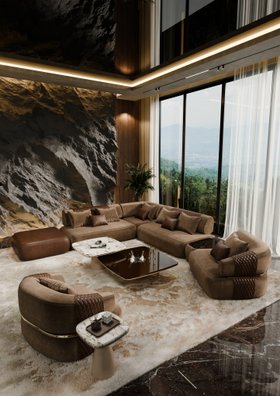 Living Room with Bellamy Upholstery