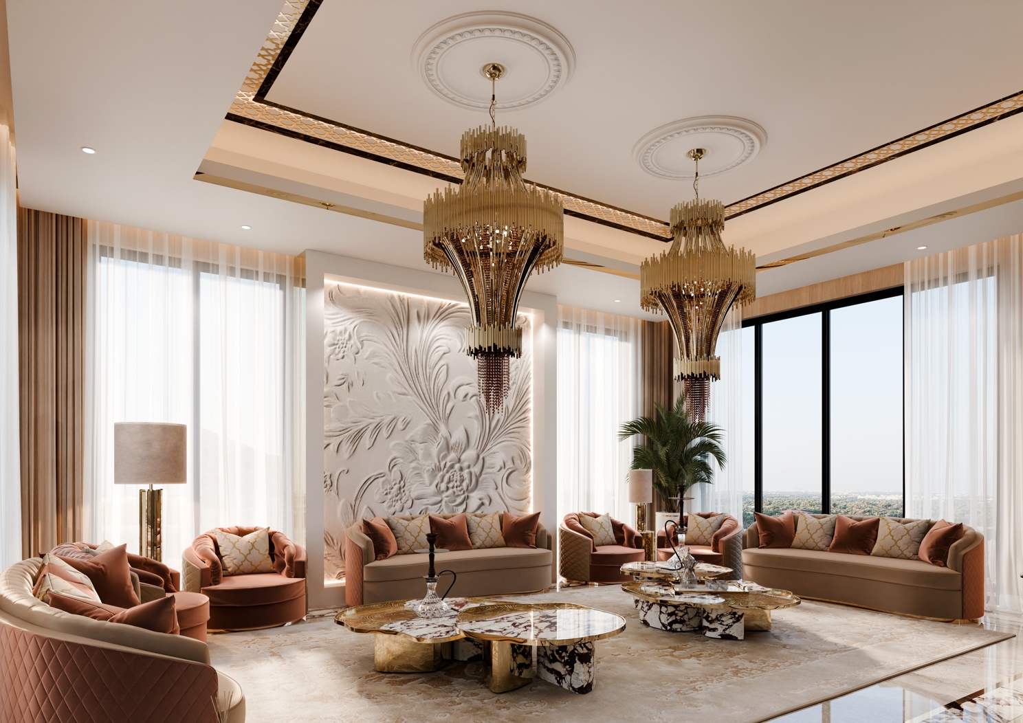 A Proper Arabian Living Room