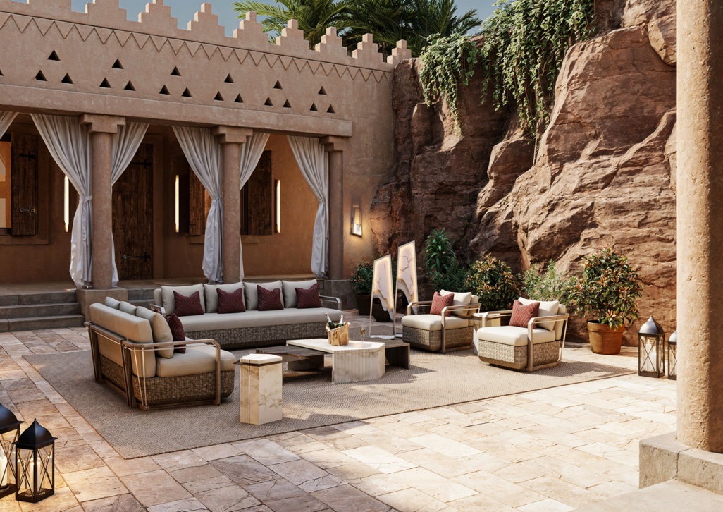 Courtyard with Desert Serenity