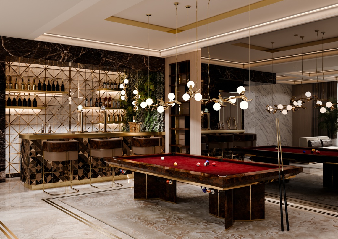 Riyadh Residence: Billiard Section