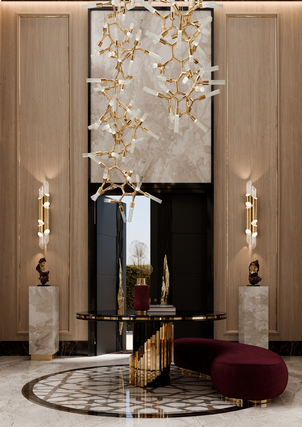 Riyadh Residence: Palatial Entryway