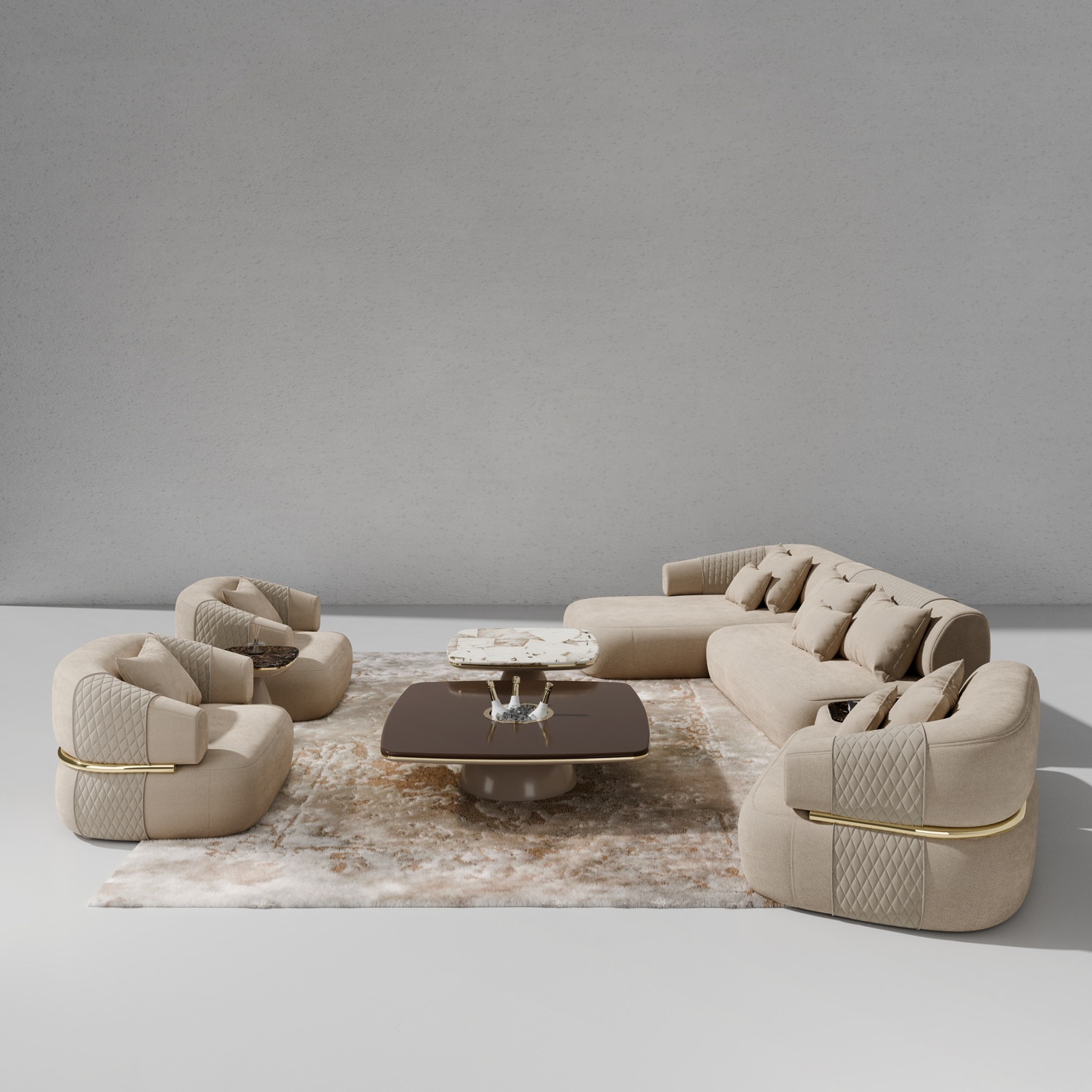 Bellamy Upholstery & Forum Set Center Table