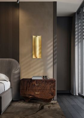 Bedroom Decor | Nightstand with Nature-Inspired Hardware