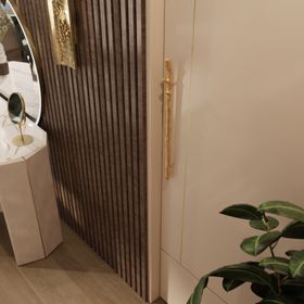 Master Bedroom with PullCast's Twig Door Pull