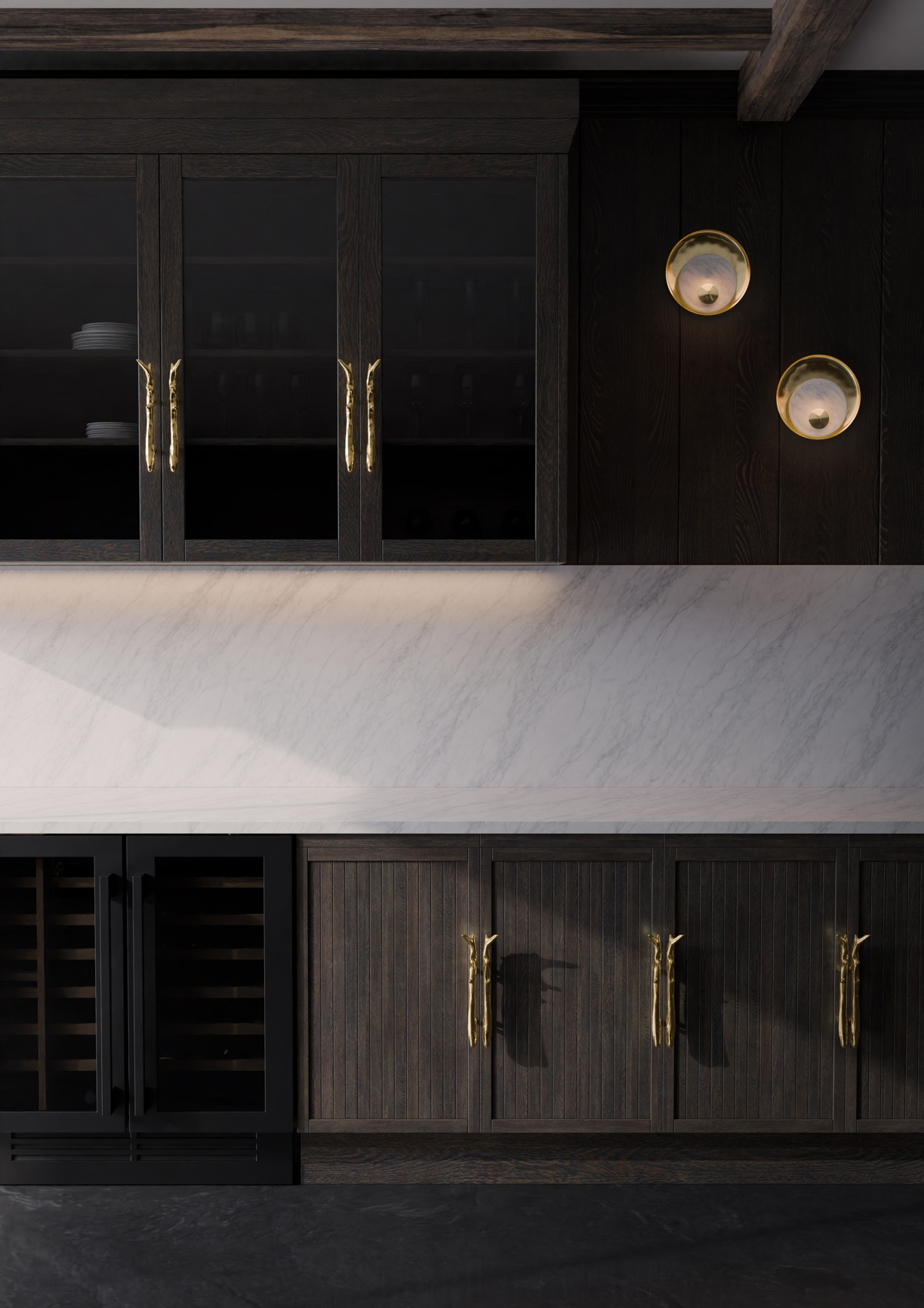 Kitchen Cabinetry with Twig Hardware