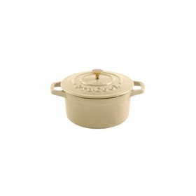 ProCook Christmas Cast Iron Mini Casserole Dish Stone