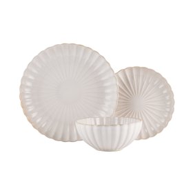 ProCook Christmas Reactive Glaze Scallop Dinner Set