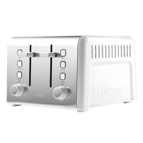 ProCook White Toaster 4 Slice