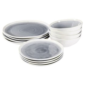 ProCook Sonoma Grey Stoneware Dinner Set, 12 Piece