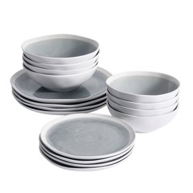ProCook Sonoma Grey Stoneware Dinner Set, 16 Piece