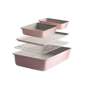 ProCook Soho Bakeware Set, Dusty Pink, £70