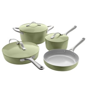 ProCook Soho Cookware Set, Sage Green, £99
