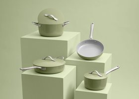 ProCook Soho Cookware Set, Sage Green, £99