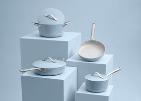 ProCook Soho Cookware Set, Sky Blue, £99