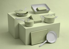 ProCook Soho Cookware and Bakeware Sets in Sage Green