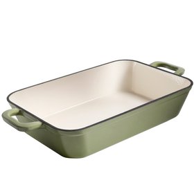 ProCook Cast Iron Roaster Sage Green, £39