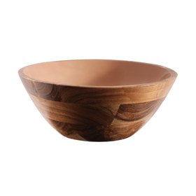 ProCook Enamel Wood Salad Bowl Toast