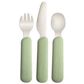 ProCook Silicone Cutlery Set, Sage Green
