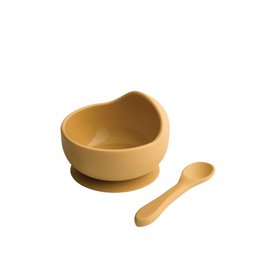 ProCook Silicone Bowl And Spoon Set, Mustard