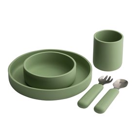 ProCook Silicone Tableware Set, Sage Green