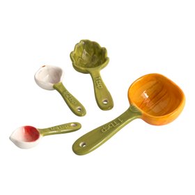 Stoneware Vegetable Measuring Spoon Set