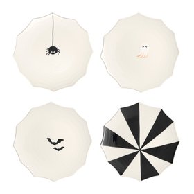 Halloween Stoneware Snack Plates