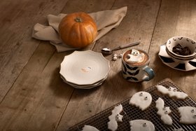 Halloween Stoneware Snack Plates