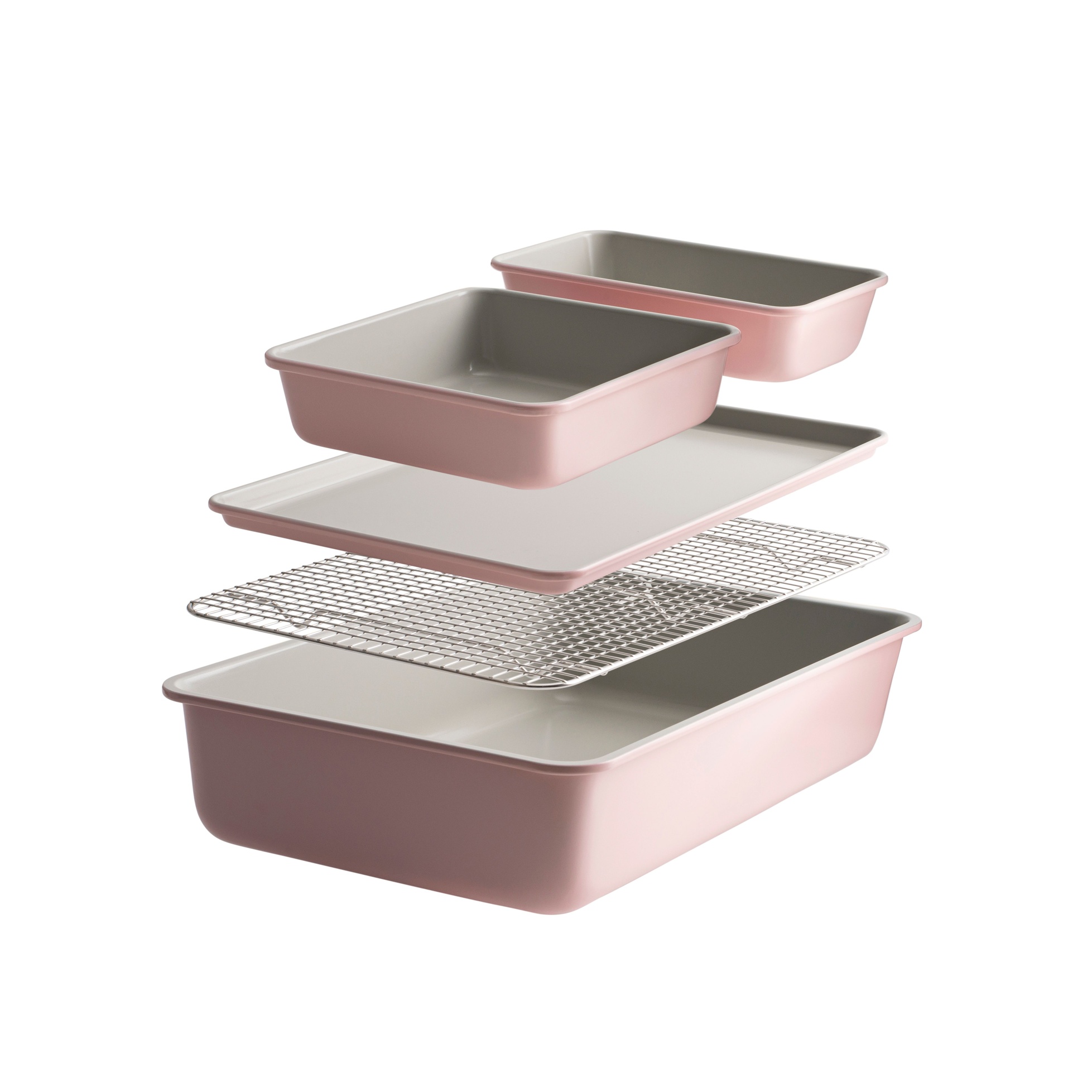 ProCook Soho Bakeware Set, Dusty Pink, £70