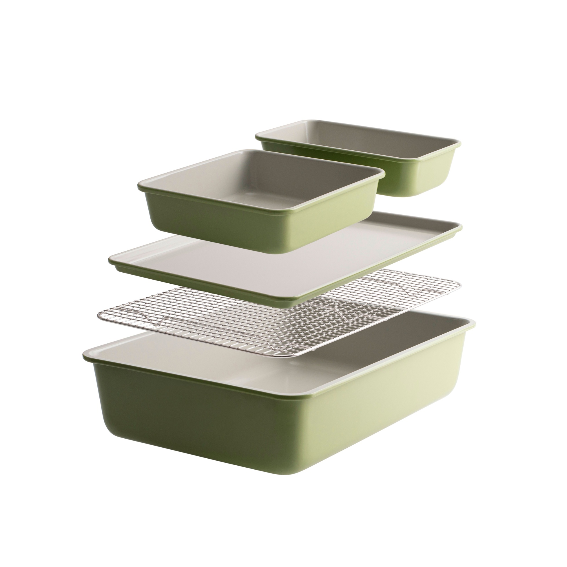 ProCook Soho Bakeware Set, Sage Green, £70