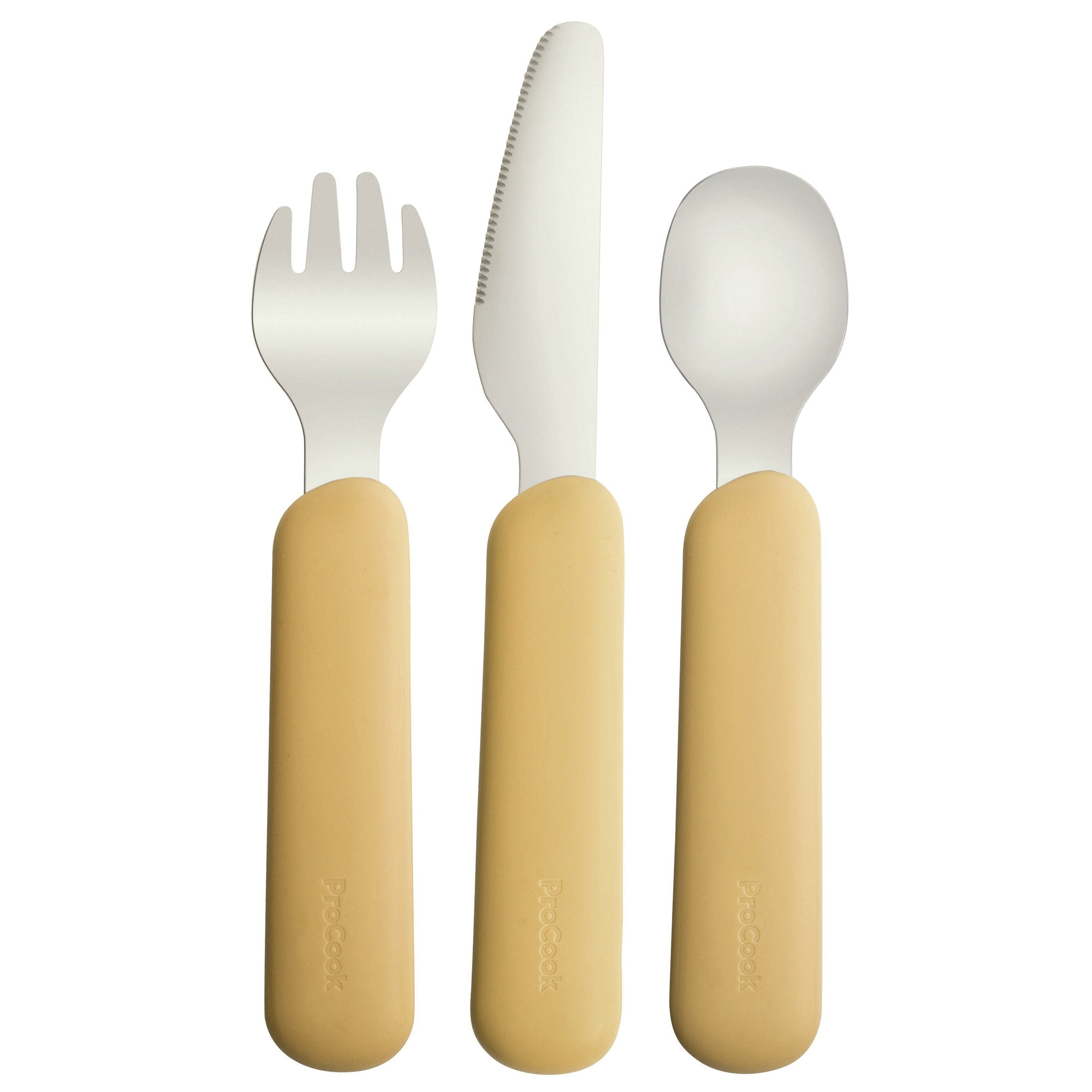 ProCook Silicone Cutlery Set, Mustard
