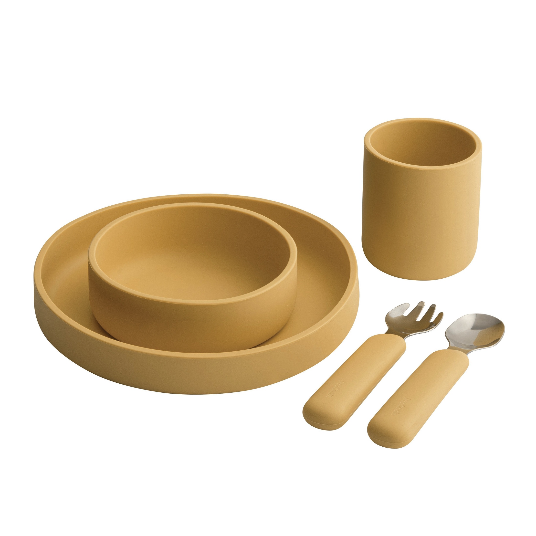 ProCook Silicone Tableware Set, Mustard