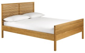 Max Double Bed, Oak