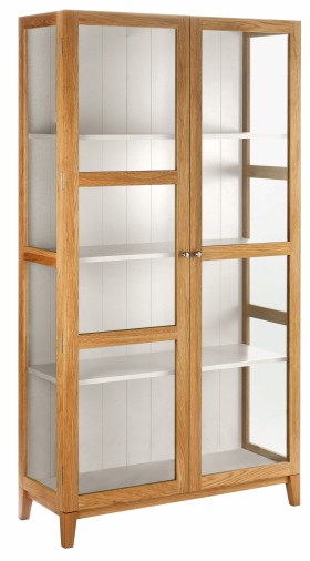 Colton Cabinet, Oak and Linen White