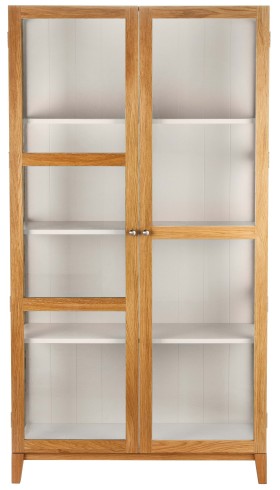Colton Cabinet, Oak and Linen White