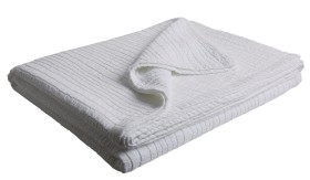 Merton Bedspread, White (240x220cm)