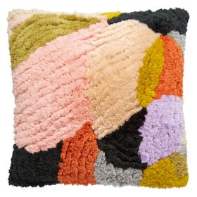 Nora Multi-Coloured Tufted Cushion 50 X 50Cm