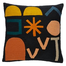 Diaz Multi-Coloured Symbols Cushion 45 X 45Cm