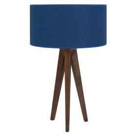 Tripod Tripod Walnut Table Lamp Walnut Table Lamp With Yellow Linen