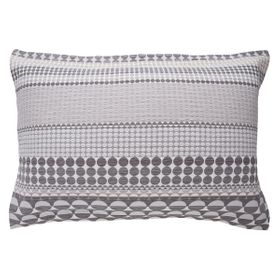 Image of Bloomsbury Grey Jacquard Jacquard Pillowcase in Pillow Cases for