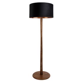 Pole Walnut Stained Oak Floor Lamp Pole Walnut Stained Oak Table Lamp