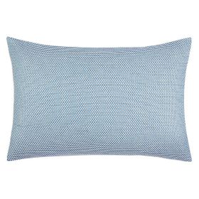 Image of Jamilia Blue Jacquard Pair Of Habitat Pair Of Rectangular Pillowcases