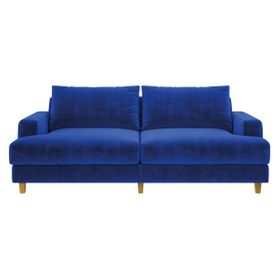 Wiltons Cobalt Blue Velvet 3 Seater