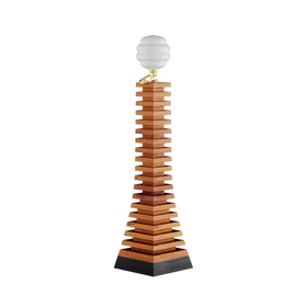 Luminous Wood Floor Lamp