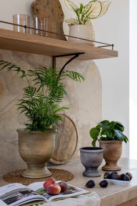 York Verde Terracotta Urn, H 25cm, D 21.5cm