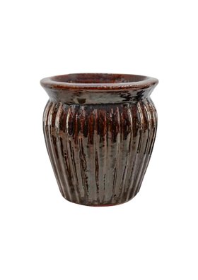 Outdoor Morecote Rust Glazed Planter, H 35cm, D 35cm